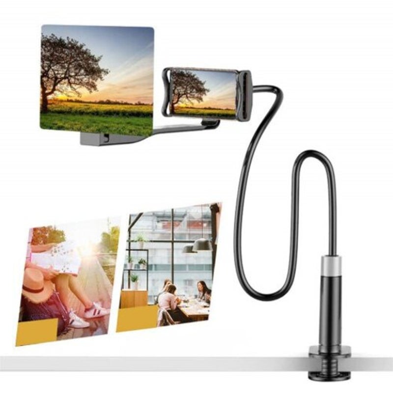 Lazy Bracket Mobile Phone All Angles Holder Screen Magnifier Mounts & Holders