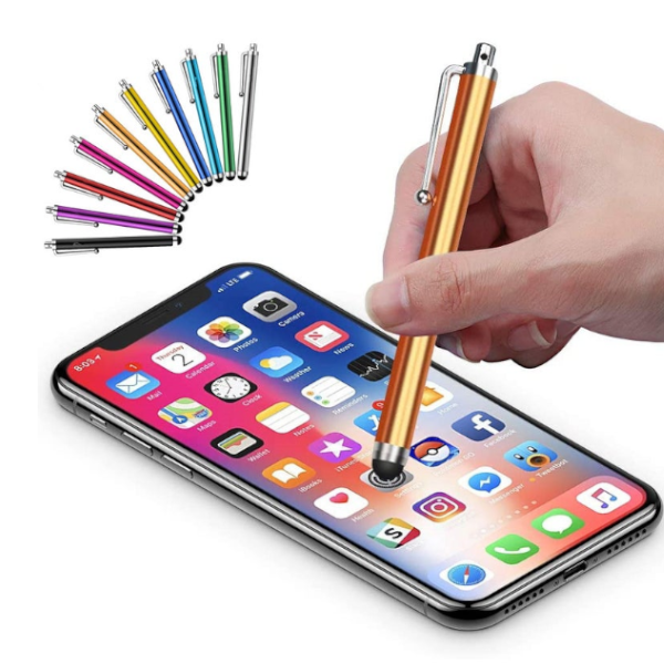 Mobile Phone Random Colour 10 Pcs Stylus Pen Pink Purple Black Green Silver Universal Touch Screen Capacitive For Kindle Ipad Iphone 6 / 6S 6Plus Sams
