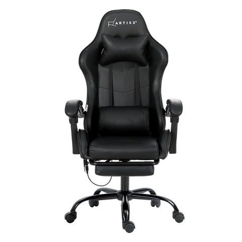 Artiss Gaming Office Chair Racing Massage Computer Seat Footrest Leather