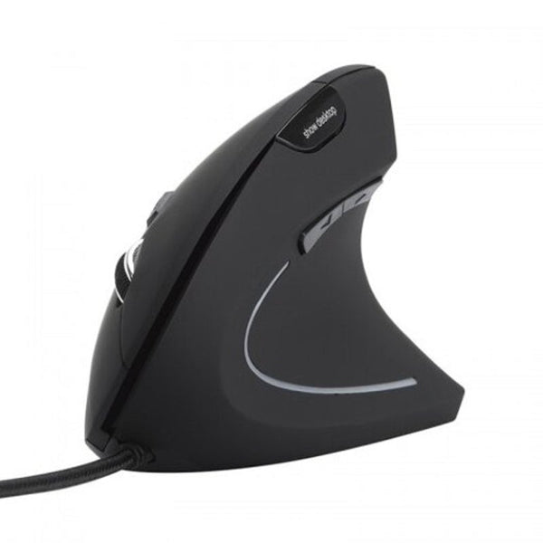 E1803 Ergonomic Vertical Usb Wired Mouse Black Mice Trackballs & Touchpads