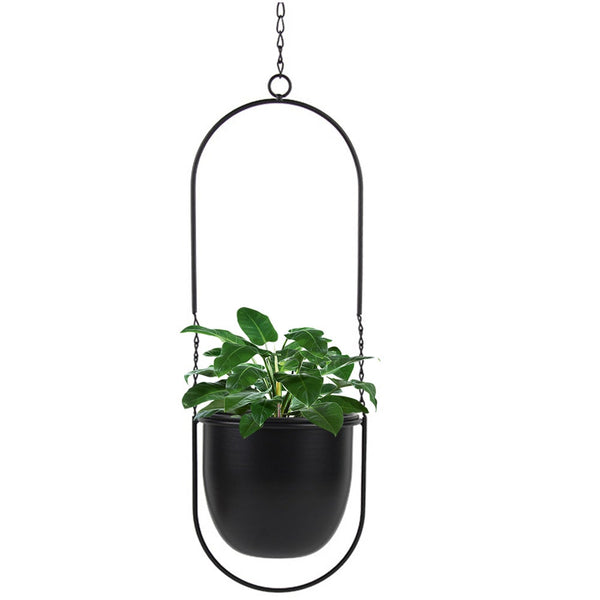 Modern Decorative Swinging Flower Pot Plant Planter Hanging Basket For Home Planters & Vases