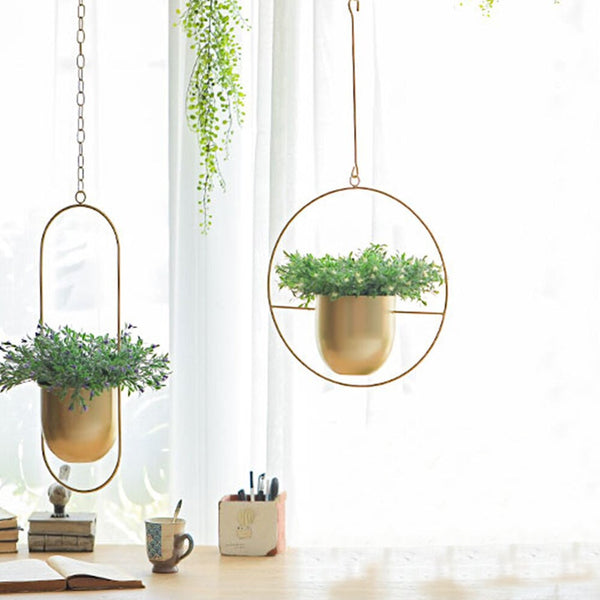Modern Decorative Swinging Flower Pot Plant Planter Hanging Basket