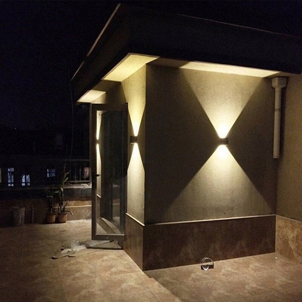 Modern Led Waterproof Wall Lamp Warm White Light 2 Wall Fixtures