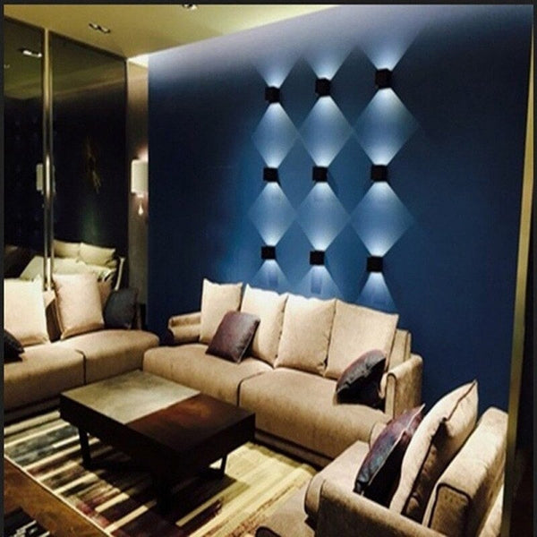 Modern Led Waterproof Wall Lamp Warm White Light 2 Wall Fixtures