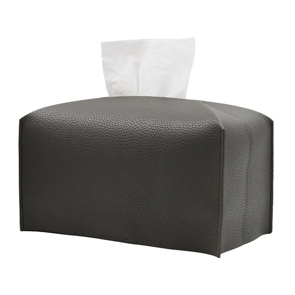 Modern Pu Leather Rectangular Tissue Box Dispenser Paper Storage Holder Napkin