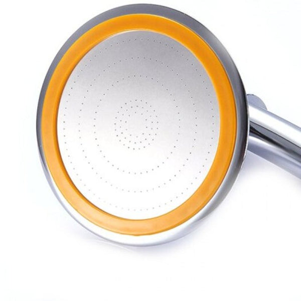 Modern Round Rain Shower Head Silver And Orange 4 Inch Shower Heads & Combos