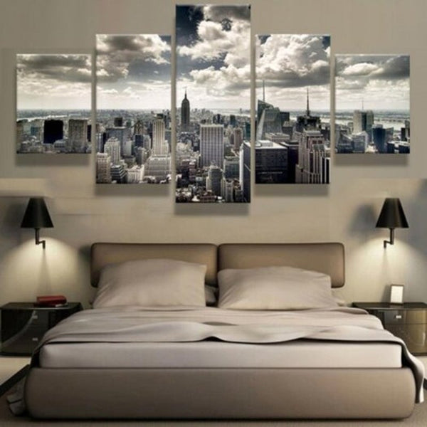 Modern Unframed Prints High Definition Building Wall Art 5Pcs Multi X 8 222Pcs 142Pcs 18Inch No Frame Posters & Prints