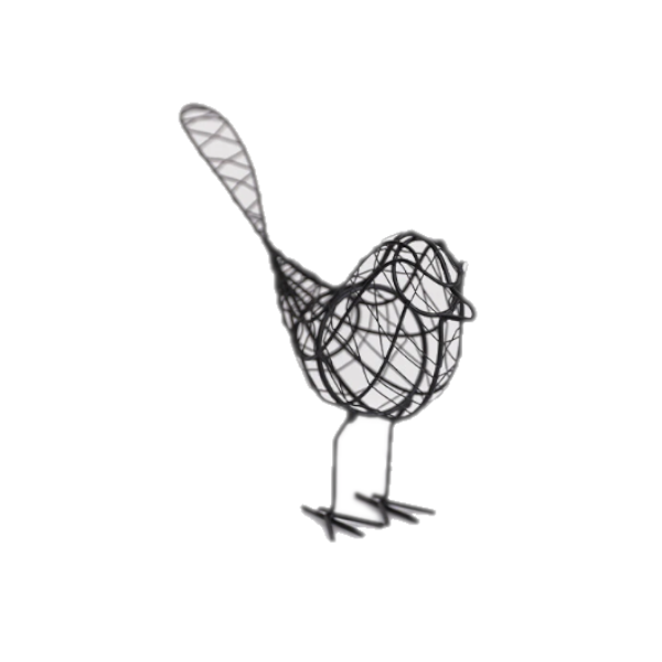 Modern Iron Metal Bird Figurine Sculpture Decor Sculptures & Figurines