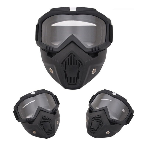 Modular Mask Detachable Goggles Transparent Other Headwear