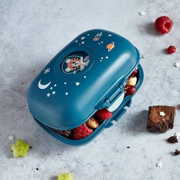 Monbento Gram Snack Box In Cosmic Blue Lunchboxes & Bags