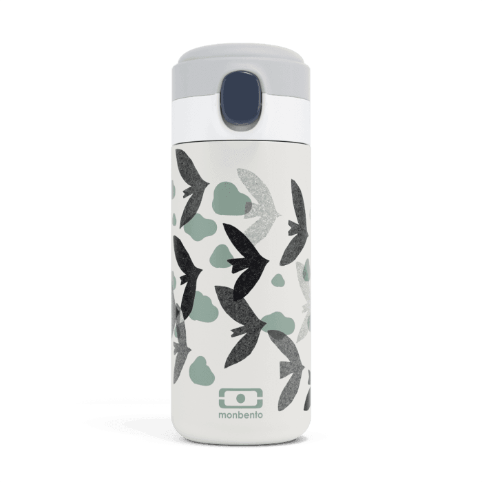Monbento Mb Pop Graphic 360Ml Insulated Bottle Birds Water Bottles & Vacuum Flasks