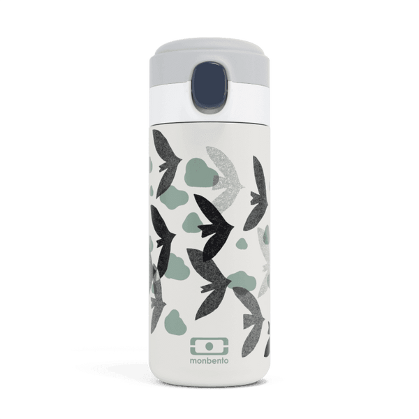 Monbento Mb Pop Graphic 360Ml Insulated Bottle Birds Water Bottles & Vacuum Flasks