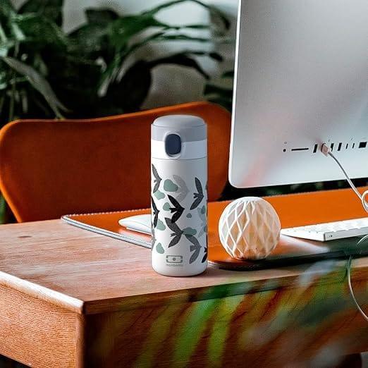 Monbento Mb Pop Graphic 360Ml Insulated Bottle Birds Water Bottles & Vacuum Flasks