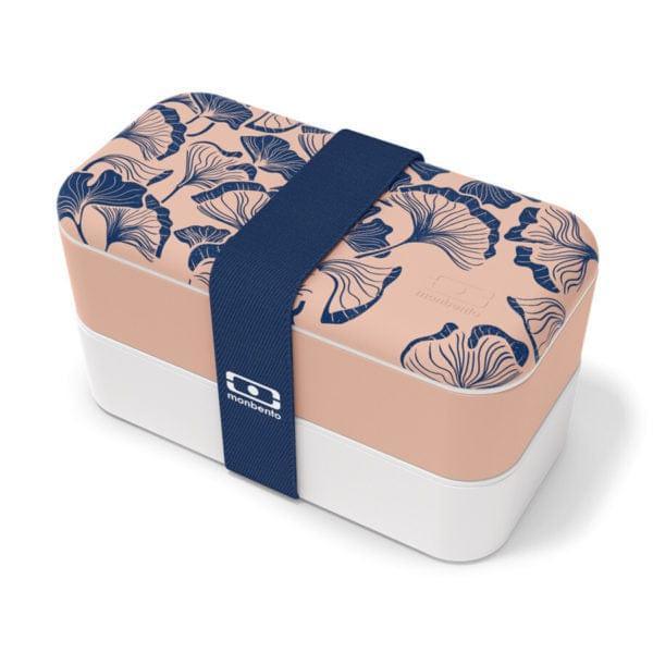 Monbento Original Graphic 1L Bento Box Lunch Ginkgo Bpa Free Airtight Lunchboxes & Bags
