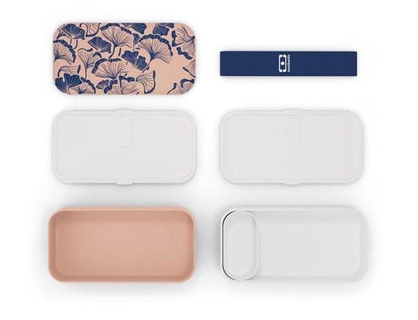 Monbento Original Graphic 1L Bento Box Lunch Ginkgo Bpa Free Airtight Lunchboxes & Bags