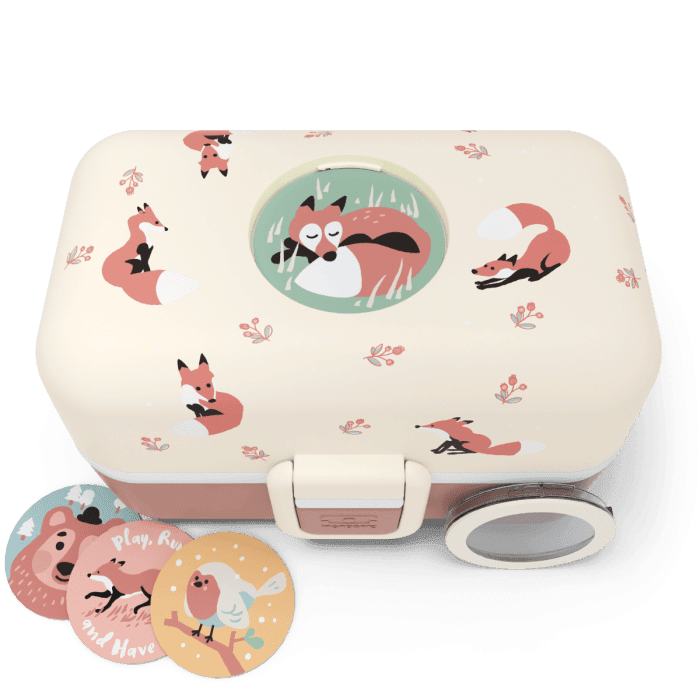Monbento Tresor Graphic Kids's Bento Box Cinnamon Fox Lunchboxes & Bags
