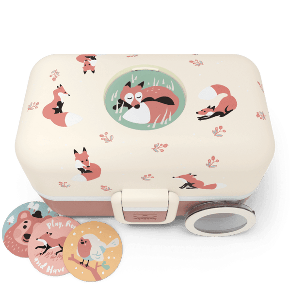 Monbento Tresor Graphic Kids's Bento Box Cinnamon Fox Lunchboxes & Bags