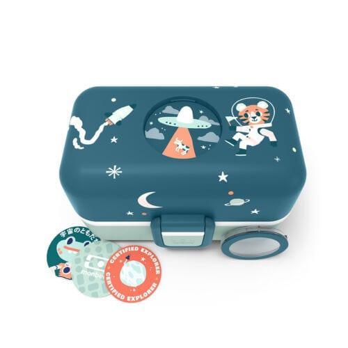 Monbento Tresor Graphic Kids's Bento Box Cosmic Blue Lunchboxes & Bags