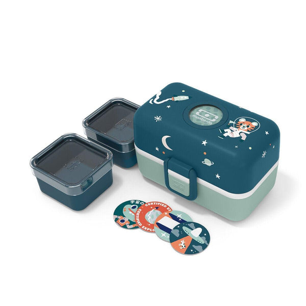 Monbento Tresor Graphic Kids's Bento Box Cosmic Blue Lunchboxes & Bags