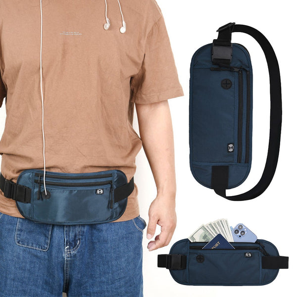 Money Belt For Travel Purse Rfid Slim Passport Holder Pouch To Protect Id & Document Holders