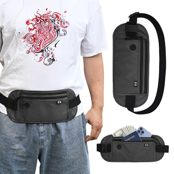 Money Belt For Travel Purse Rfid Slim Passport Holder Pouch To Protect Id & Document Holders