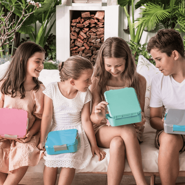 Montii.Co Bento Lunch Box Large Leakproof Blush Pink For Kids Lunchboxes & Bags