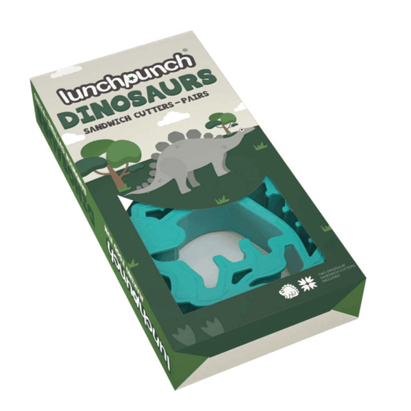 Montii.Co Quad Sandwich Cutter For Creating 4 Small Dinosaur Footprints Cookie Cutters