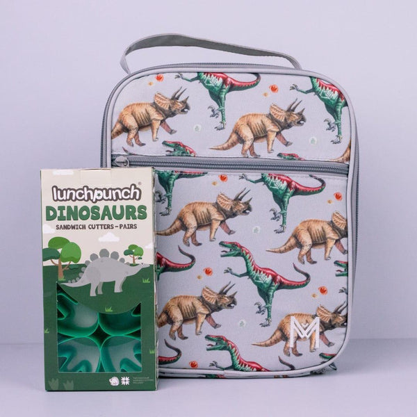 Montii.Co Quad Sandwich Cutter For Creating 4 Small Dinosaur Footprints Cookie Cutters