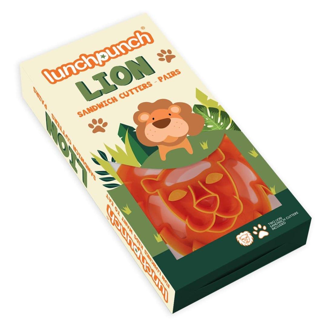 Montii.Co Lunch Punch Sandwich Cutters Lion Cookie Cutters