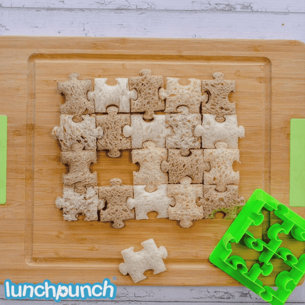 Montii.Co Lunch Punch Sandwich Cutters | Puzzles Cookie Cutters