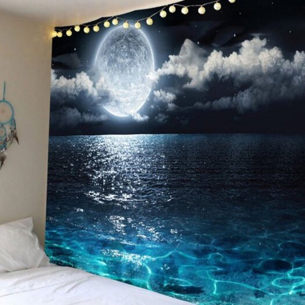 Moon Sea Star Tapestry Home Decoration Multi A W59 X L51 Inch