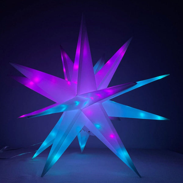 Moravian Pendant Star Light Christmas Hanging Warm Lamp Outdoor Decoration Seasonal Decorations