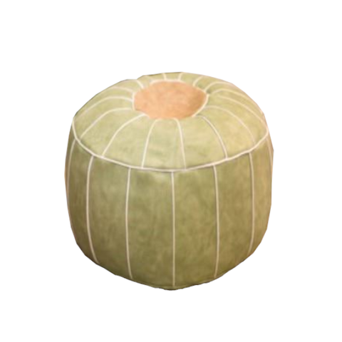 Moroccon Leather Pouf Cover Ottomans Footstools & Poufs