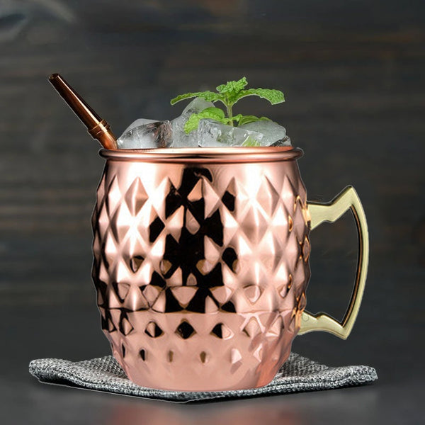 Moscow Mule Stainless Steel Mug For Chilled Drinks Coffee Wine Mugs