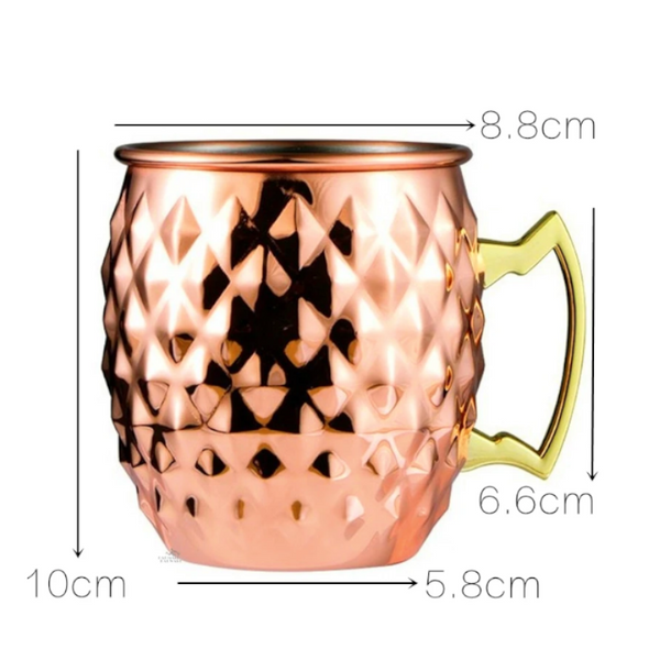 Moscow Mule Stainless Steel Mug For Chilled Drinks Coffee Wine Mugs