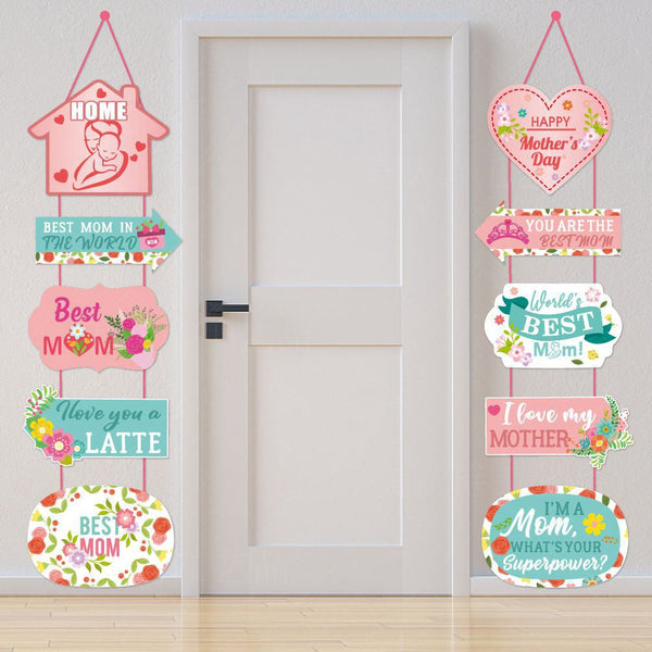 Mothers Day Door Hanging Couplet Ornament Decorate Decoration Seasonal Decorations