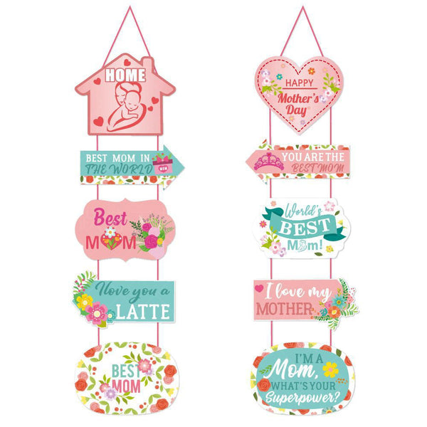Mothers Day Door Hanging Couplet Ornament Decorate Decoration Seasonal Decorations
