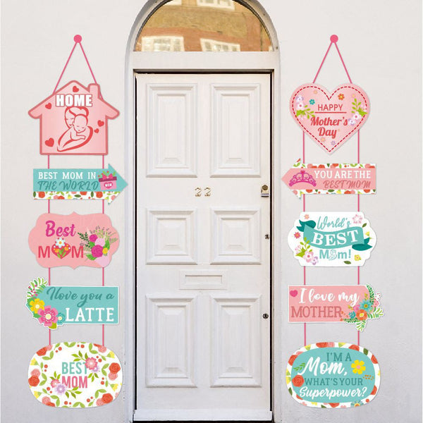 Mothers Day Door Hanging Couplet Ornament Decorate Decoration Seasonal Decorations