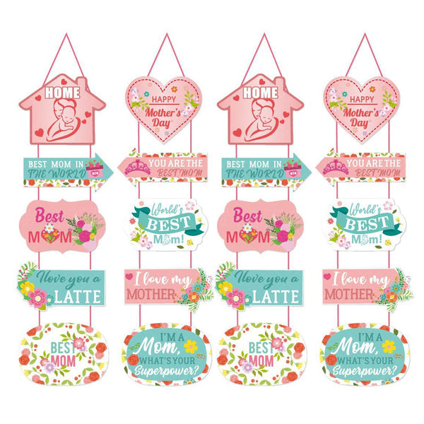 Mothers Day Door Hanging Couplet Ornament Decorate Decoration Seasonal Decorations