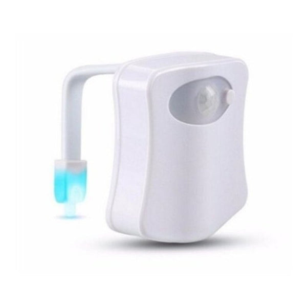 Motion Sensor Toilet Seat Night Light 8 Colors For Bowl Wc White