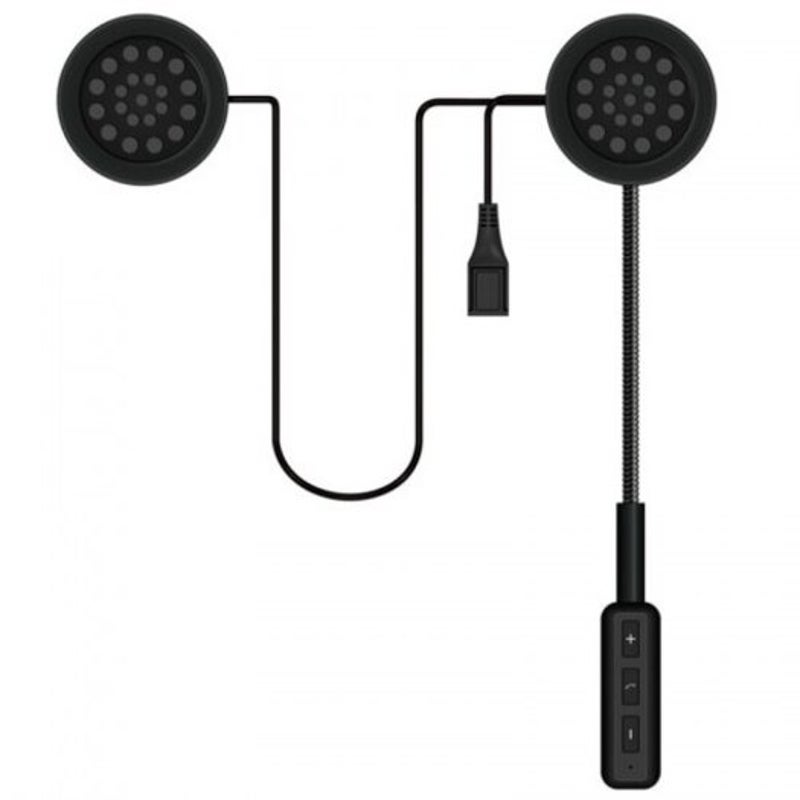 Motorcycle Bluetooth Helmet Earphones Black Wired Earphones