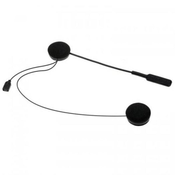 Motorcycle Bluetooth Helmet Earphones Black Wired Earphones
