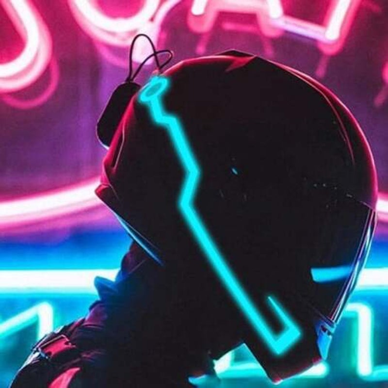 Motorcycle Helmet Light Strip Blue Helmet Parts & Accessories