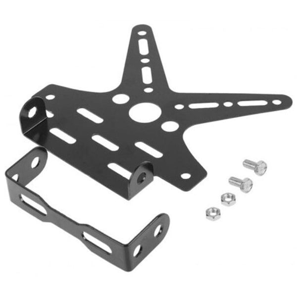 Motorcycle License Plate Aluminum Alloy Mount Bracket Adjusted Number Holder Black Other Motorcycle Parts