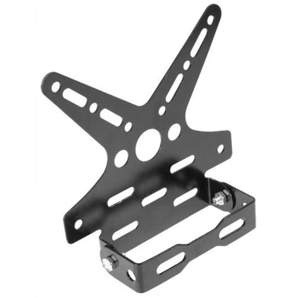 Motorcycle License Plate Aluminum Alloy Mount Bracket Adjusted Number Holder Black Other Motorcycle Parts