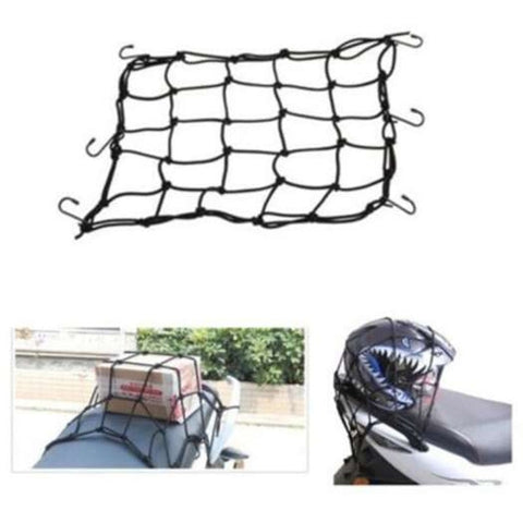 Motorcycle Protective Net Portable Durable Elastic Luggage Storage Black