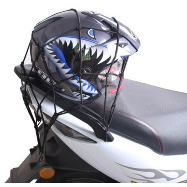 Motorcycle Protective Net Portable Durable Elastic Luggage Storage Black Elastic Cords & Nets