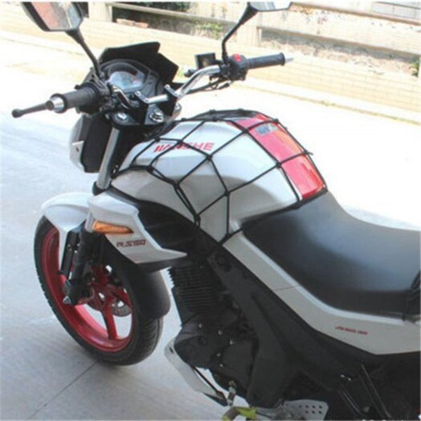 Motorcycle Protective Net Portable Durable Elastic Luggage Storage Black
