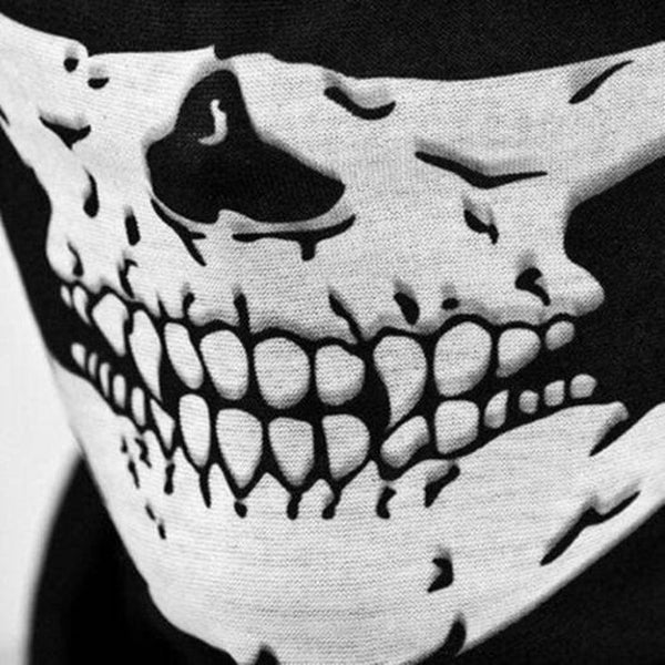 Motorcycle Riding Mask Horrible Pattern Black Other Motorcycle Clothing