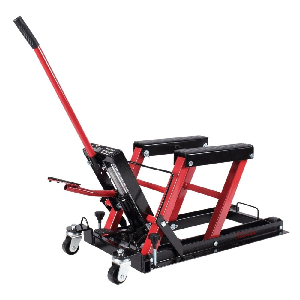Fiernero Motorcycle 680Kg Bike Lift Stand Jack Hoist Atv Hydraulic Super Low Profile Motorcycle Lifts & Jacks